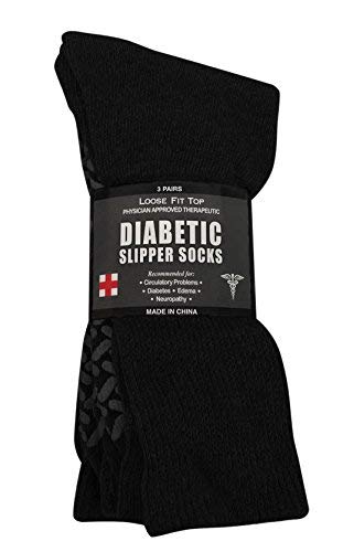 mens diabetic gripper socks