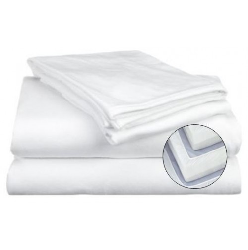 Lenenz Hospital Bed Sheet - Soft Jersey Twin Fitted Sheets 2 Pack - Knitted Fitted Hospital Bed Sheets - 36