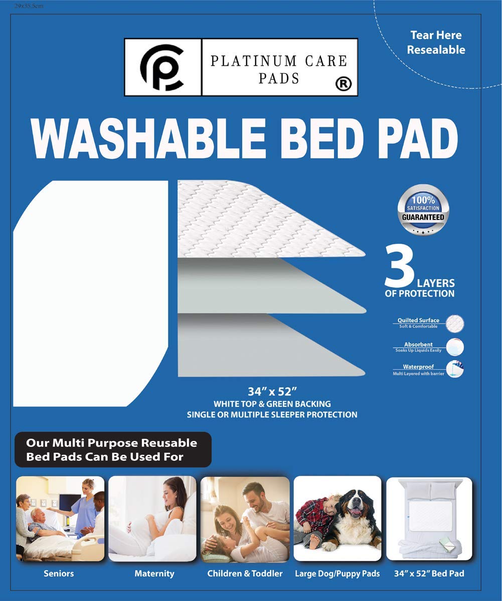 Platinum Care Pads™ Washable Underpad Super Big Size (34x52)