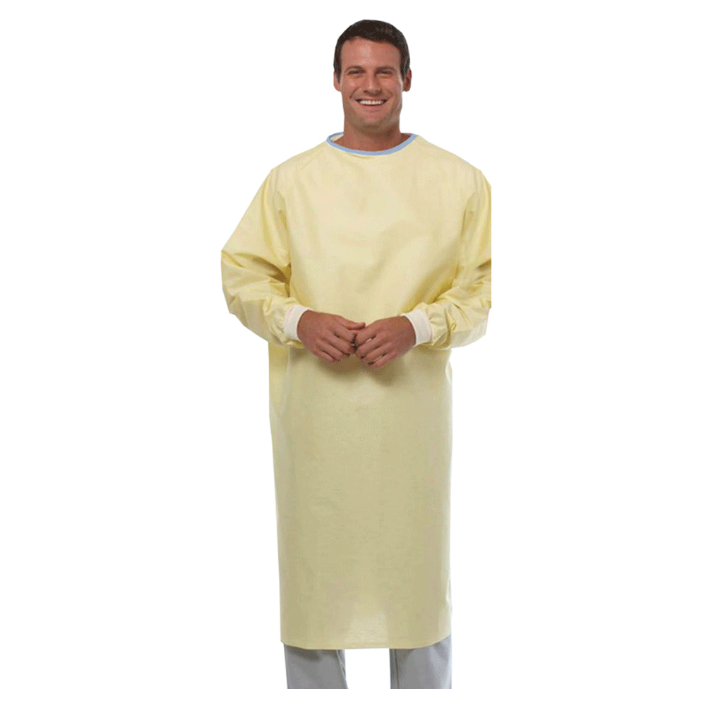 Wholesale Reusable Isolation Gown (Yellow) - 1 Dozen